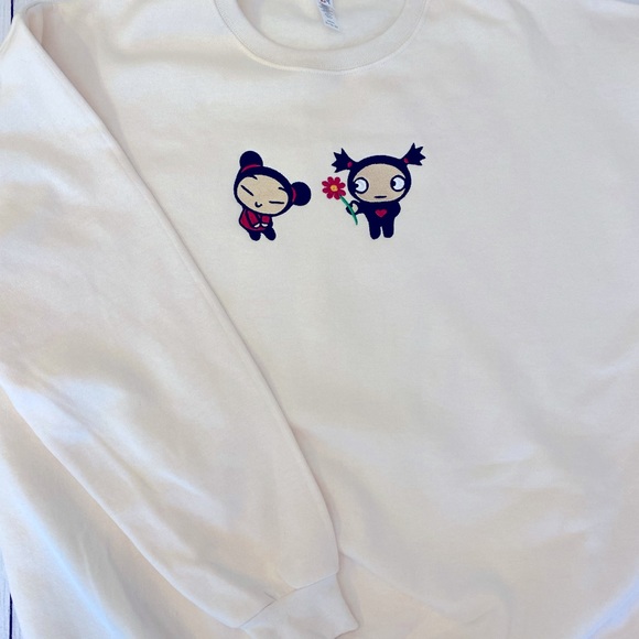 Pucca and Garu Embroidered Sweatshirt - Picture 2 of 5